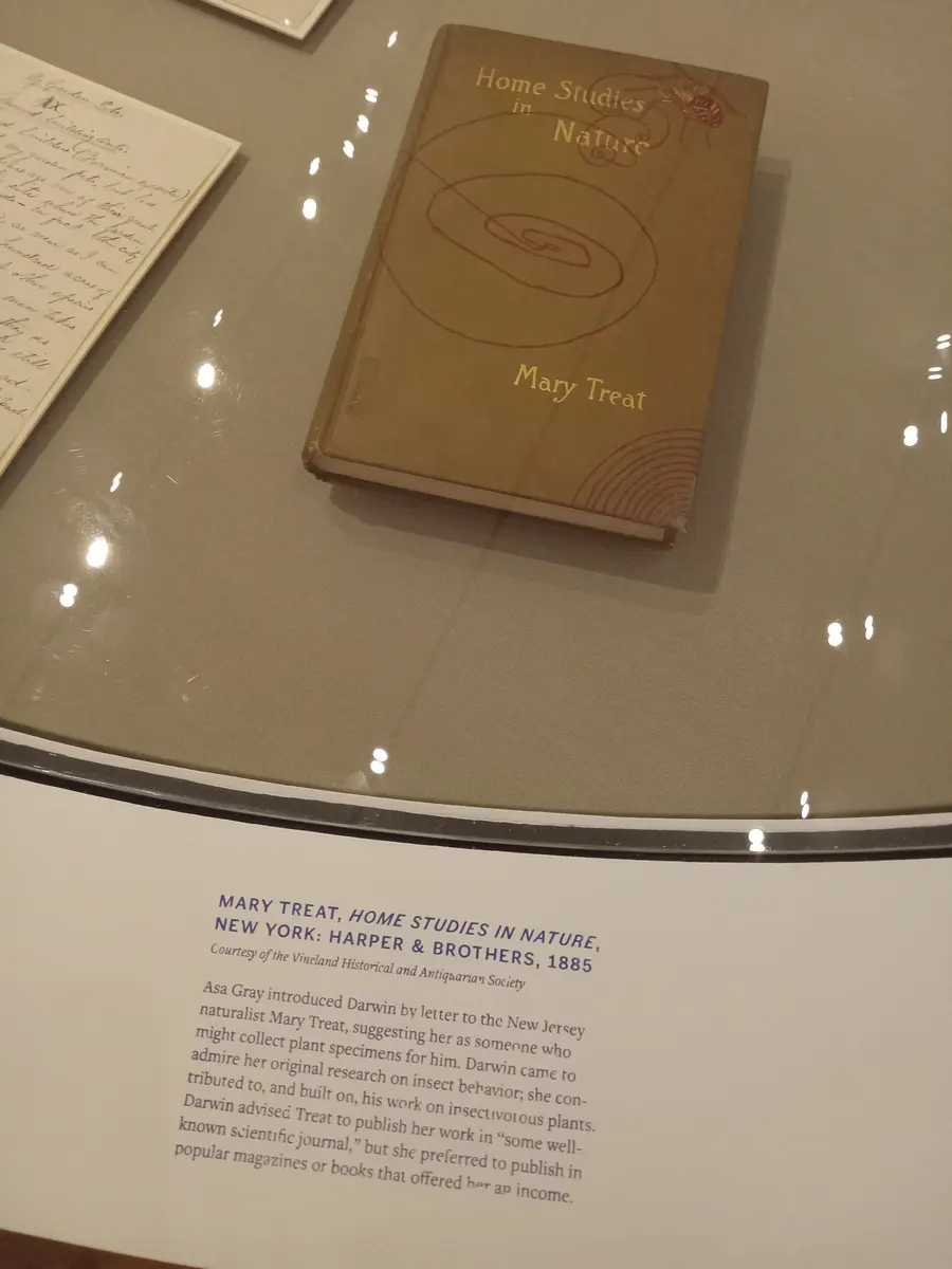 An exhibition of Mary Treat's book 